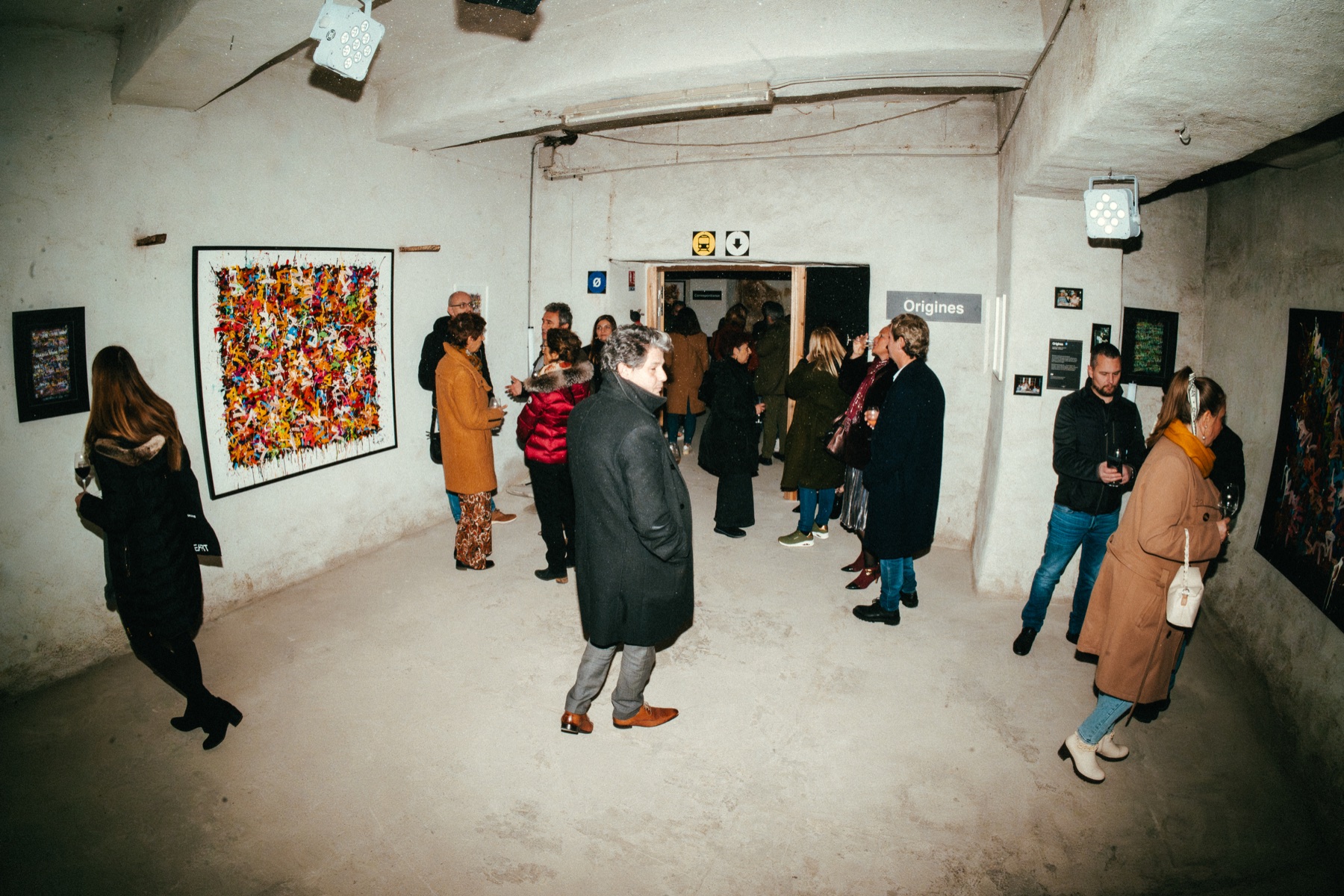 Ligne 36 installation view with works and spatial details.